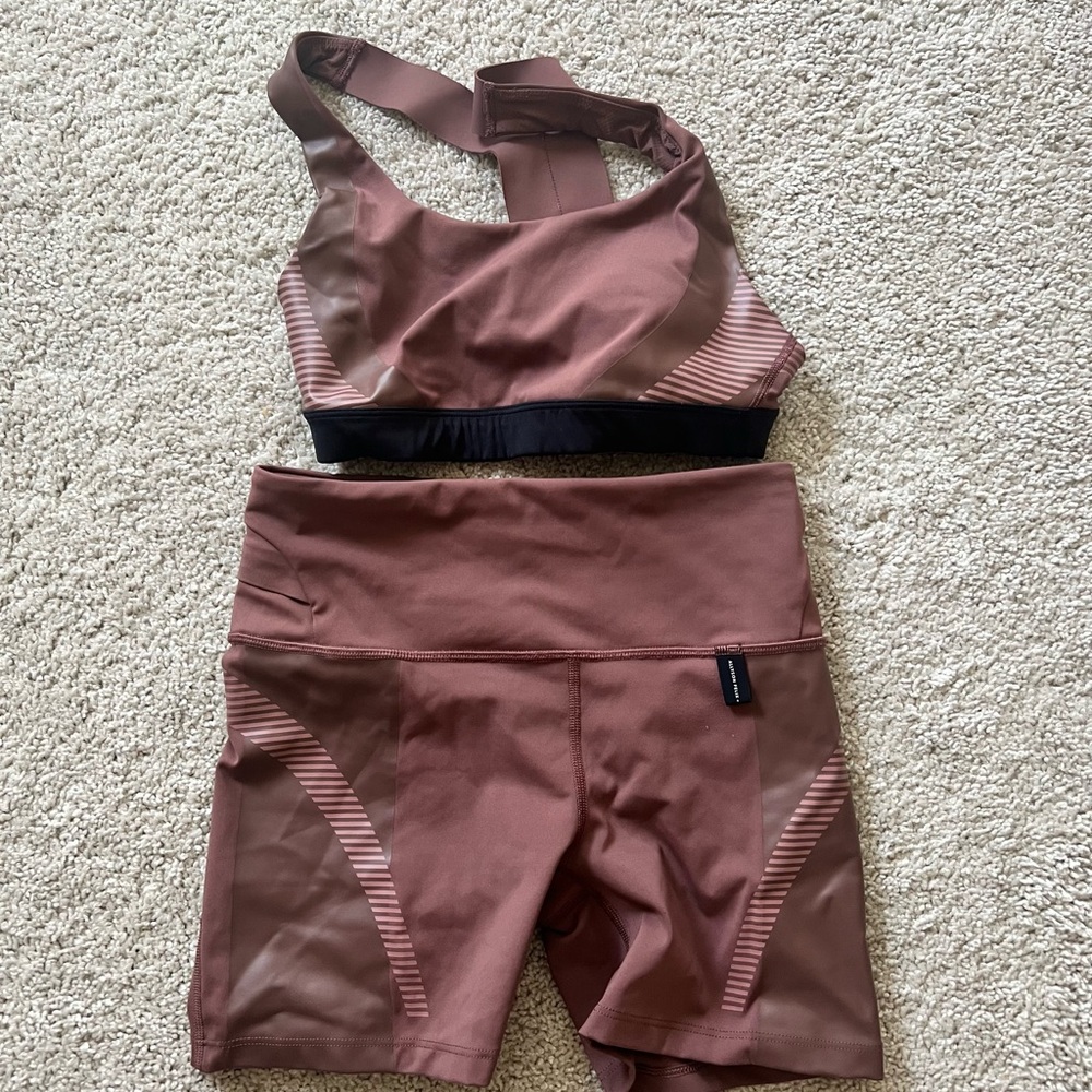Athleta Sports Bra and Shorts Set